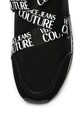 Versace Jeans Couture Pantofi sport slip-on inalti, cu garnituri de piele intoarsa Femei
