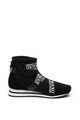 Versace Jeans Couture Bebújós magas szárú sneaker nyersbőr szegélyekkel női