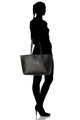 Versace Jeans Couture Geanta shopper de piele ecologica, cu logo in relief Femei