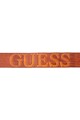 Guess Curea de piele cu logo in relief Barbati