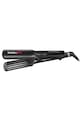 BaByliss Pro Placa de creponat parul Profesionala BaBylissPro 2658, 5 trepte, 140°-230°C, placi ceramice 38mm, Negru Femei