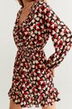 Mango Застъпена рокля Salt с флорален десен Жени