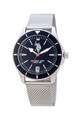 U.S. Polo Assn. Ceas quartz cu bratara de otel inoxidabil cu aspect de plasa Barbati