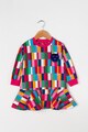 Agatha Ruiz de la Prada Rochie cu croiala pe bie si model geometric Love Tile Fete