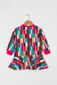 Agatha Ruiz de la Prada Rochie cu croiala pe bie si model geometric Love Tile Fete