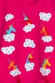 Agatha Ruiz de la Prada Rochie cu guler drapat si aplicatii de catifea Fete