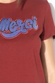 JdY Tricou cu model text catifelat Alicia Femei