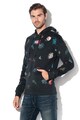 Jack & Jones Hanorac cu model floral si buzunar kangaroo Jortrophy Barbati