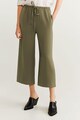 Mango Pantaloni culotte cu snur Easy Femei