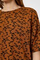 KOTON Tricou cu animal print si maneci cazute Femei