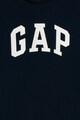 GAP Bluza cu decolteu la baza gatului si imprimeu logo Baieti