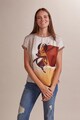 Oltre Tricou cu model si insertii de fire stralucitoare Femei