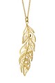 OXETTE 18 karátos arany bevonatú ezüst nyaklánc falevél alakú medállal női