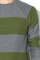 United Colors of Benetton Pulover din tricot fin, cu model in dungi Barbati