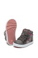 Geox Pantofi sport mid-high de piele ecologica, cu aspect lucios Kilwi Geox Respira® Fete