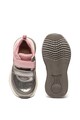 Geox Pantofi sport de piele ecologica, cu aspect metalizat Sinead Fete