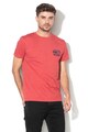 QUIKSILVER Тениска Garnet Heather с лого и фигурален дизайн Мъже