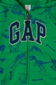 GAP Kapucnis cipzáros pulóver dinoszauruszos mintával Fiú
