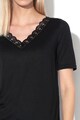 JdY Kim V-nyakú póló csipkeszegéllyel női