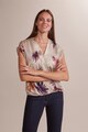 Oltre Bluza de satin cu imprimeu floral Femei