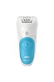 Braun Epilator  Silk-epil 5511, Wet & Dry, 28 Pensete, 2 Viteze, Albastru/Alb Femei