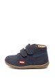 Kickers kids Ghete de piele nabuc, cu velcro Billy Fete