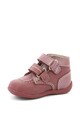 Kickers kids Ghete de piele cu inchidere cu velcro Bonkro Fete