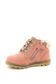 Kickers kids Bocanci de piele nabuc cu garnituri de blana shearling sintetica Nonohook Fete