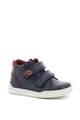 Kickers kids Pantofi sport mid-hi de piele Wip Baieti