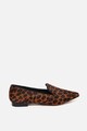 Motivi Pantofi loafer din piele cu par scurt, cu model animal print Femei