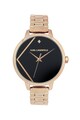 Karl Lagerfeld Овален аналогов часовник с кристали Жени