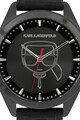 Karl Lagerfeld Ceas quartz cu o curea de silicon Barbati