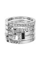 Karl Lagerfeld Родиран пръстен с кристали Swarovski Жени