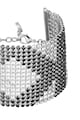 Karl Lagerfeld Ródium bevonatú karkötő Swarovski® kristályokkal női