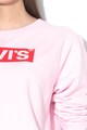 Levi's Bluza sport cu decolteu la baza gatului si detaliu logo Femei