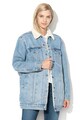 Levi's Jacheta de denim cu captuseala din material teddy Ex-Boyfriend Femei