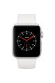 Apple Watch 3, GPS, Cellular, Carcasa Silver Aluminium 42mm, White Sport Band Femei