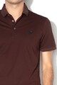 Emporio Armani Tricou polo din amestec de lyocell, cu aplicatie logo Barbati