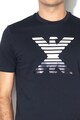 Emporio Armani Tricou cu aplicatie logo cauciucata Barbati