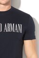 Emporio Armani Tricou cu decolteu la baza gatului si imprimeu logo Barbati