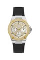 Guess Ceas analog cu functii multiple, decorat cu cristale Femei