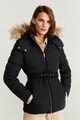 Mango Paris pihével bélelt dzseki levehető kapucnival női