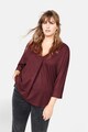 VIOLETA BY MANGO Bluza cu decolteu in V si maneci 3/4 Bambo Femei