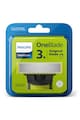 Philips Rezerva OneBlade QP230/50 kit 3 lame, compatibil OneBlade si OneBladePro, Verde Femei