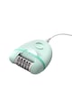 Philips Set epilator  Satinelle /00, 2 setari de viteza, tehnologie Opti-light, mini epilator inclus, penseta cu lumina si oglinda integrate, Turcoaz Femei