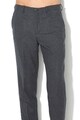 Selected Homme Pantaloni slim fit din amestec de lana, cu model houndstooth Barbati