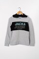 Jack & Jones Hanorac cu model colorblock si imprimeu logo Jonah Baieti