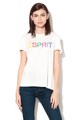 Esprit Tricou din bumbac cu imprimeu logo Femei