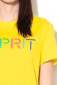 Esprit Tricou din bumbac cu imprimeu logo Femei