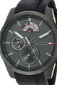 Tommy Hilfiger Ceas analog cu functii multiple si curea de silicon Barbati